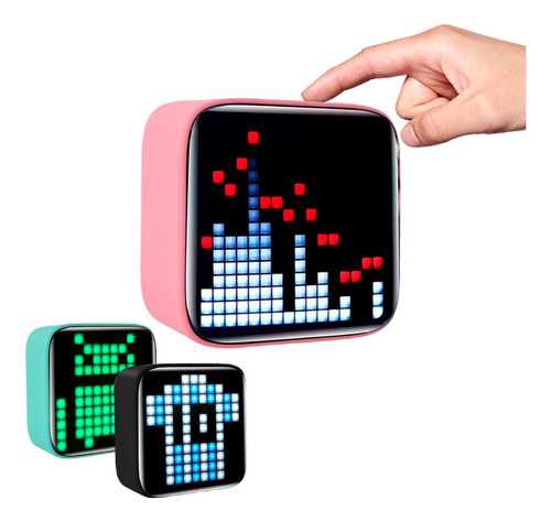 Parlante Bluetooth Recargable Smart Pixel Art Retro Luces 