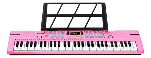 Teclado Musical Bdmusic Bd-612 61 Teclas Rosa 5v