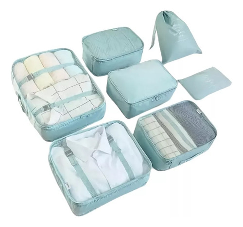 Set X7 Bolsas Organizadoras Equipaje Ropa Viaje Impermeables