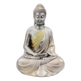 Escultura Zen Buda Tibetano Meditando Decorativo Armonia 