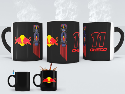 Taza Mágica Checo Pérez 11 Formula 1 Equipo F1 Redbull