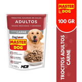 Master Dog Sachet Trocitos Jugosos 100gr X10 Und | Mdr