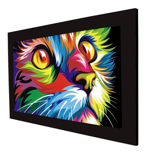 Cuadro 60x40cms Decorativo Gato 