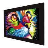 Cuadro 60x40cms Decorativo Gato 