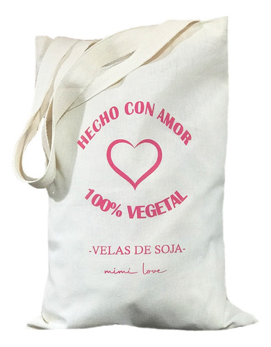 100 Bolsas Tela Lienzo Tote Bag 30x40 Estampadas Con Tu Logo