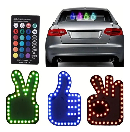 Luz Led Mano Gesto Usb Colores Con Pegatina Para Coche