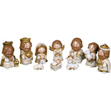 Resina Natividad Figuras Pesebre Miniaturas Estatua Mesa