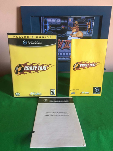 Nintendo Game Cube Grazy Taxi Capa E Manual