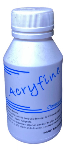 Clarificador De Uñas Esculpidas Acryfine 100ml