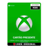 Cartão Xbox Live 85 Reais Gift Card Brasileiro Envio Rápido