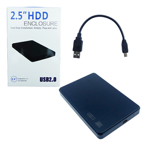 Cofre Porta Disco Duro 2.5 Hdd Y Ssd Sata Con Conexion 2.0