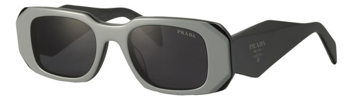 Prada Spr 17w 11n-09t Symbole Rectangle Dark Grey