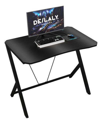 Deilaly W35 In Escritorio Pequeno Gamer Mesa De Fibra De Car