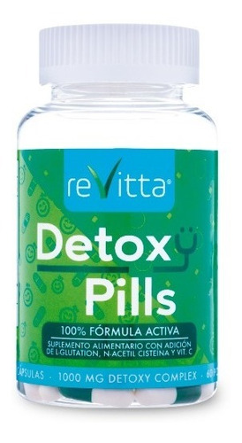 Detoxy Pills 120 Caps. Desintoxicante Y  Protector Hepatico