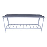 Mesa De Inox Industrial Para Açougue Com Prateleira 190x55 I