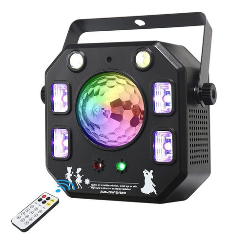 Luz De Discoteca Para Fiesta, Luces Led Eyeshot 4 En 1 Con B