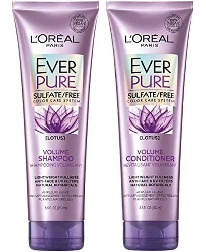 Shampoo Y Acondicionador Ever Pure Lotus De Loreal