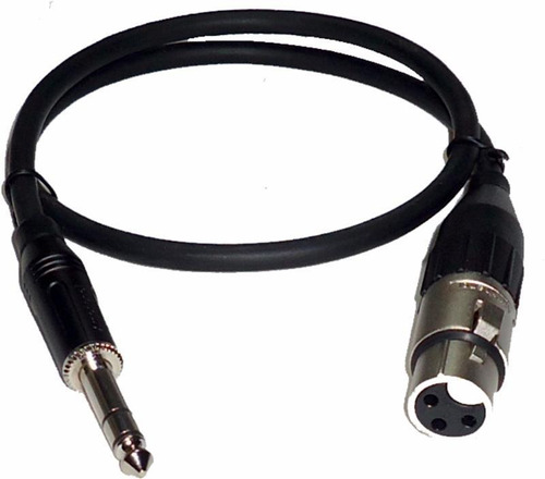 Cable Xlr H Pl Stereo 3m Canon Hembra Plug Este Kwc 186 Neon