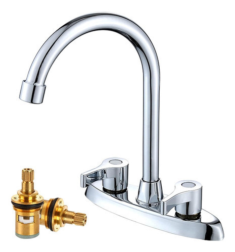 Grifo Mezcladora Lavabo Llave Acero Inoxidable Cromado [bu]