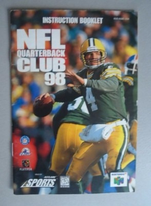 Manual Del Juego Nfl Quarterback Club 98  Nintendo 64 N64