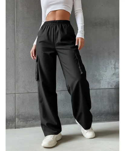 Pantalones Anchos De Algodón Para Mujer