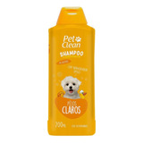 Shampoo Clareador Pet Clean 700ml Para Cães E Gatos