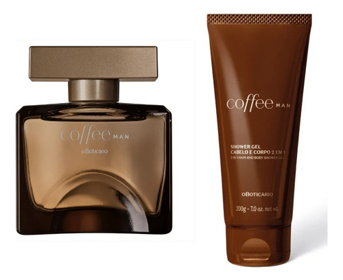 Kit Para Presente Coffee Man + Shower Gel Oboticário Barato 
