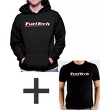 Kit Blusa De Frio Casaco Moletom + Camisa Fueltech Top