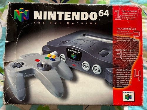 Consola N64 Nintendo 64 Nus-001 100% Genuina + 1juego + Caja