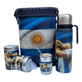 Set Matero Messi Completo Oferta Termo De 1 Litro