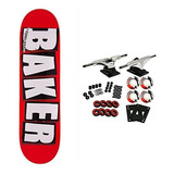 Patineta, Skatebboards Es Baker Skateboard Completo Logo Bla