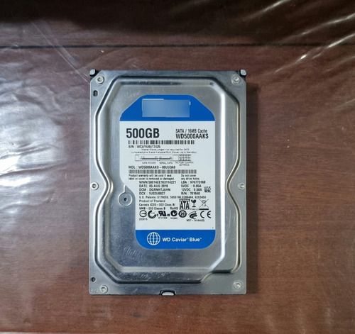 Disco Duro Interno Western Digital Wd Caviar Blue 500gb Azul