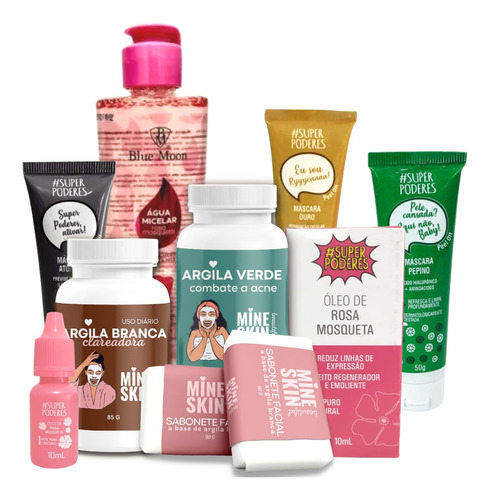 Super Kit Skincare 7 Produtos - Perfeição + Brinde!