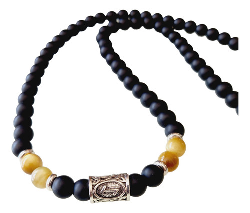 Collares De Cuarzo Onix Para Hombre 