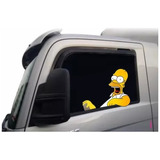 Adesivo Homer Simpson Interior Palha Caminhão Vidro Carro