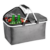 Cooler Basket Bolso Termico Canasta Camping Plegable 22l