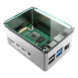 Anidees - Carcasa De Aluminio Extra Alta Para Raspberry Pi 4
