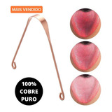 Raspador Limpador De Língua Ayurveda De Cobre Puro