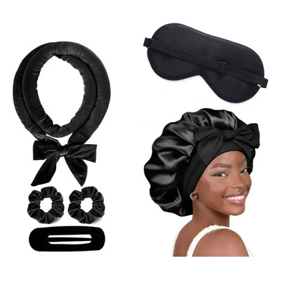 6 Piezas Ajustable Satín Gorro De Dormir Sombrero Rizado | MercadoLibre