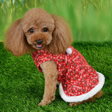 Ropa Para Mascotas, Bonita Falda Roja De Invierno Y Navidad