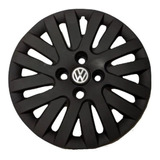 Juego X4 Tazas Volkswagen Gol Trend Negro Mate Con Logo R14