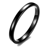 Imponente Anillo Titanio Ultra Black /3mm.importado