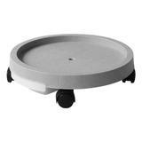 Soporte Rodante Para Con Platillo Para Con 4 Gris 24,4cm