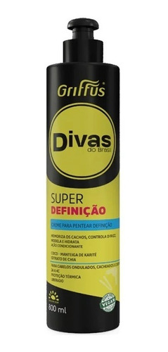 Creme Para Pentear Griffus Divas Brasil 800ml Sup Definição