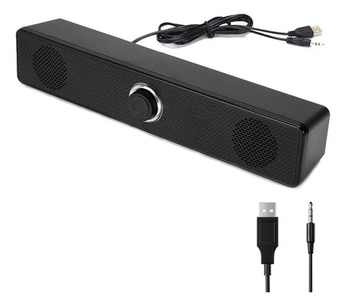 Caixa De Som Pc Notebook Usb Soundbar Alto Falante Potente