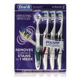 Oral B 3d White Luxe 4 Pack Pulsar Battery Powered Toothbrus