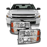 Par De Faros Chevrolet Silverado 2007 2008 2009 2010