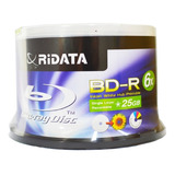 Blu Ray Virgen Printable Ridata 6x 25 Gb Bulk X 50 Bluray