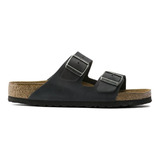 Sandalia Birkenstock Arizona Piel Grasa Soft Footbed Hombre