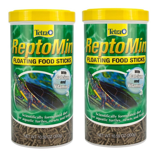 2 Bote Dealimento Tortugas Tetra Reptomin Floating Food 300g